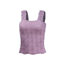 Load image into Gallery viewer, Women's Pleated Figure-flattering Square-neck Camisole