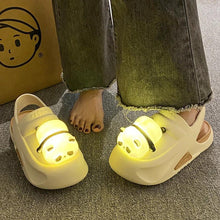 Load image into Gallery viewer, Mandotos Panda Lamp Light Up Slippers Sandals For Women EVA Comfort Non Slip Sole Summer