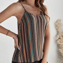 Load image into Gallery viewer, Women’s Geographical Print Retro Camisole Top