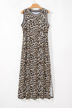 Load image into Gallery viewer, Luxury Leopard Print Sleeveless Maxi Dress Modern & Trendy Statement Piece Charming Dress