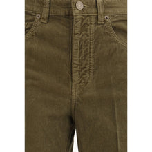 Load image into Gallery viewer, Saint Laurent Green Cotton Casual Pants
