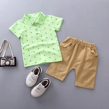 Load image into Gallery viewer, Modern Luxury Baby Boys T shirt And Shorts Anchor Printed Children's Clothing in Elegant Deisgn