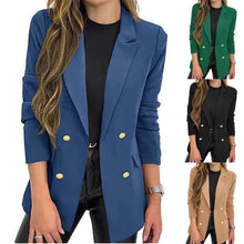 Load image into Gallery viewer, Casual Long Sleeve Lapel Button Autumn Coat