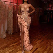 Load image into Gallery viewer, Sexy sequined tube top dress