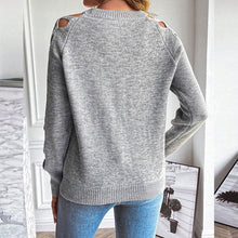 Load image into Gallery viewer, Women's Casual Long Sleeve Hollow Out Sweater