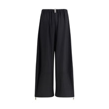 Load image into Gallery viewer, Fabiana Filippi Black Fleece Wool Casual Pants