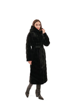 Load image into Gallery viewer, Faux Mink Effect Fur Hooded Coat