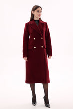 Load image into Gallery viewer, Denise Cashmere Blend Overcoat in Bordeaux