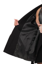 Load image into Gallery viewer, Astoria Midi Cashmere Wool Blend Coat in Black