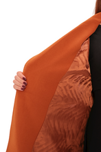Load image into Gallery viewer, Windsor Classic Wraparound Cashmere Blend Overcoat in Cinnamon