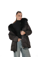 Load image into Gallery viewer, Genuine Silver Fox Fur Down Fill Parka