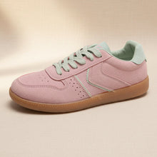 Load image into Gallery viewer, Round Toe Lace-Up Sneakers – Casual Flat Mesh Shoes