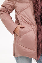 Load image into Gallery viewer, Genuine Silver Fox Fur Trim Down Insulated Parka