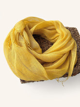 Load image into Gallery viewer, 100% Linen Lightweight Solid Color Scarf BIANCA