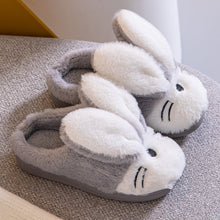 Load image into Gallery viewer, Cartoon Bunny Home Warm Children's Slippers Home Slippers Warm Cute Womans Mens Slipper Winter Shoes New Fashion Casual Fur Plush Slides Winter Slippers For Women House Slippers Fluffy Soft Comfy Fuzzy Slippers Faux Fur Plush Anti-Skid Slippers