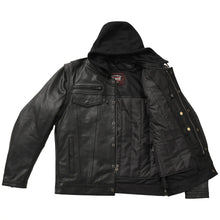 Load image into Gallery viewer, Nightstrike Men’s Motorcycle Leather Jacket