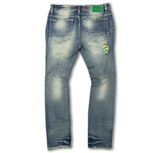Load image into Gallery viewer, F1745 Shredded jeans w/ Cord Layer - Dirt