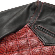 Load image into Gallery viewer, Redstrike Men’s Motorcycle Leather Jacket
