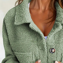 Load image into Gallery viewer, Plus Size Women’s Solid Color Sherpa Jacket