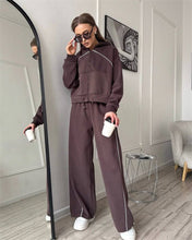 Load image into Gallery viewer, Women’s Sportswear Set Solid Color Cardigan Set