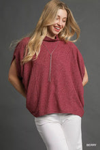 Load image into Gallery viewer, Umgee Textured Mock Neck Relaxed Top