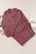 Load image into Gallery viewer, Plus Size Christmas Plaid Shirt and Pants Set