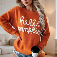 Load image into Gallery viewer, Women's Casual Round Neck Long Sleeve Pullover