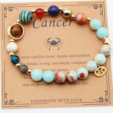 Load image into Gallery viewer, Twelve Constellations Bracelets - Natural Stone Beaded Bracelets with Eight Planet Designs