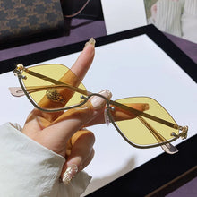 Load image into Gallery viewer, Cat Eye Sunglasses with Gold Metal Frame