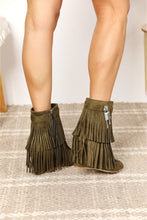 Load image into Gallery viewer, Legend Women's Tassel Wedge Heel Ankle Booties
