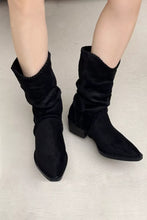 Load image into Gallery viewer, Point Toe Block Heels Boots