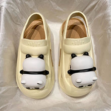 Load image into Gallery viewer, Mandotos Panda Lamp Light Up Slippers Sandals For Women EVA Comfort Non Slip Sole Summer