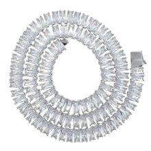 Load image into Gallery viewer, Men's Hip-Hop Zirconia Necklace in Copper Alloy Rectangular Design