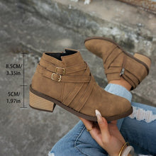 Load image into Gallery viewer, Women’s Retro High-Heel Ankle Boots – Chic Suede Single Boots