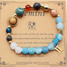 Load image into Gallery viewer, Twelve Constellations Bracelets - Natural Stone Beaded Bracelets with Eight Planet Designs