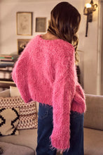 Load image into Gallery viewer, SO ME Soft Touch Hairy Loose Fit Cozy Sweater Cardigan