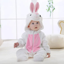Load image into Gallery viewer, Cartoon Flannel Baby Rompers - # BAAA21110013