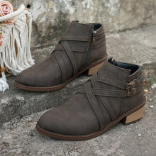 Load image into Gallery viewer, Women’s Retro High-Heel Ankle Boots – Chic Suede Single Boots