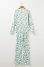 Load image into Gallery viewer, Christmas Santa Claus Stripe Top and Pants Lounge