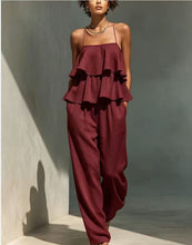 Load image into Gallery viewer, Women's Sleeveless Camisole Top & Casual Pants Set
