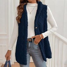 Load image into Gallery viewer, Women's Textured Sleeveless Hooded Vest