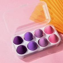 Load image into Gallery viewer, 8pcs Makeup Beauty Egg Set Makeup Puff Set Colorful Cushion Cosmestic Sponge Tool Wet and Dry Use Colorful Makeup Sponges Set For Womens