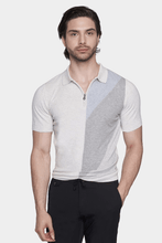 Load image into Gallery viewer, The Mercerized Cotton Polo (Blued Gray)