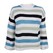Load image into Gallery viewer, Striped Bell Sleeve Light Sweater