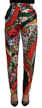 Load image into Gallery viewer, Dolce & Gabbana Multicolor Patchwork Jacquard High Waist Pants