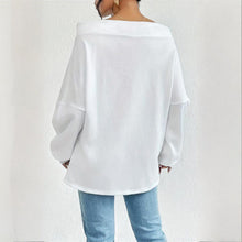 Load image into Gallery viewer, Plus Size Off Shoulder Pullover