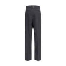 Load image into Gallery viewer, Fabiana Filippi Gray Fleece Wool Casual Pants