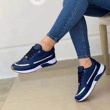 Load image into Gallery viewer, Casual Lace-up Flat Shoes Women Shallow Round Toe Sports Walking Sneakers