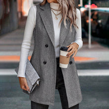 Load image into Gallery viewer, 🖤 Women’s Sleeveless Blazer Vest – Trendy Business Casual
