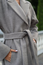 Load image into Gallery viewer, Classic Wool Blend Coat in Grey